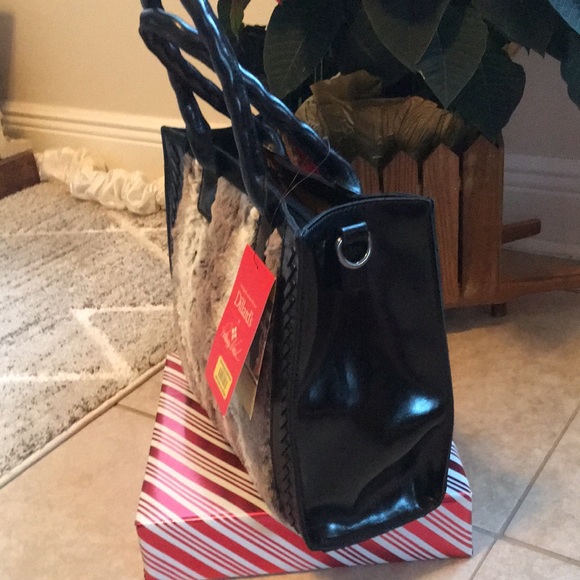 PATRICIA NASH NWT CURRY FAUX FUR LEATHER TOTE.  [BRAND NEW WITH TAGS] - Picture 2 of 16